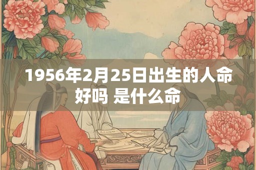 1956年2月25日出生的人命好吗 是什么命