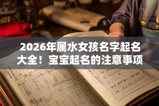 2026年属水女孩名字起名大全！宝宝起名的注意事项？