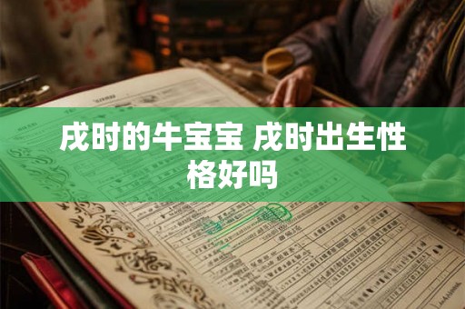 戌时的牛宝宝 戌时出生性格好吗