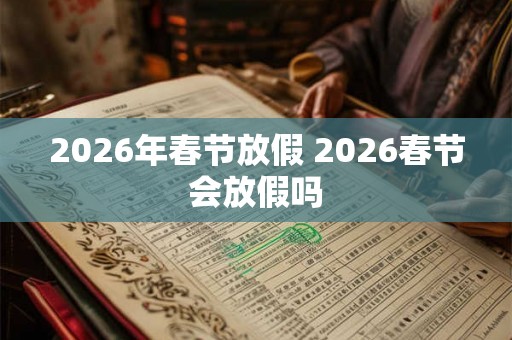 2026年春节放假 2026春节会放假吗