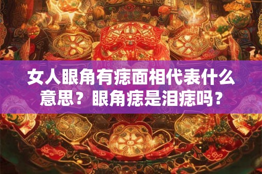 女人眼角有痣面相代表什么意思?眼角痣是泪痣吗? 女人眼角有痣面相代表什么意思?眼角痣是泪痣吗?