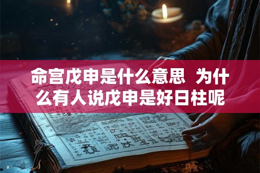 命宫戊申是什么意思  为什么有人说戊申是好日柱呢