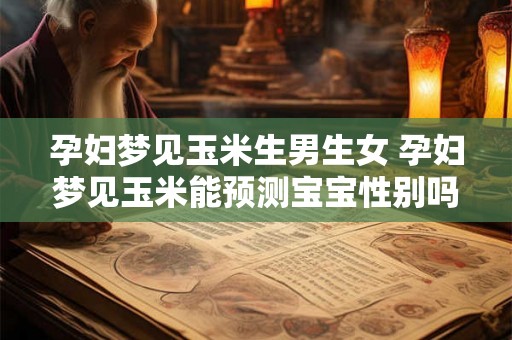孕妇梦见玉米生男生女 孕妇梦见玉米能预测宝宝性别吗