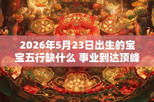 2026年5月23日出生的宝宝五行缺什么 事业到达顶峰运势旺 2026年5月23日出生的宝宝五行缺什么 事业到达顶峰运势旺