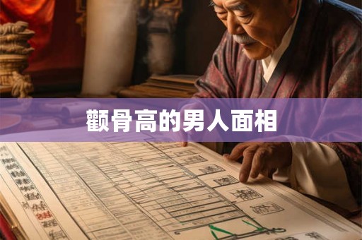 颧骨高的男人面相