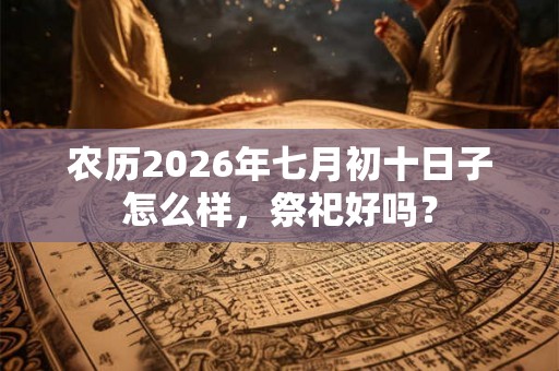 农历2026年七月初十日子怎么样，祭祀好吗？
