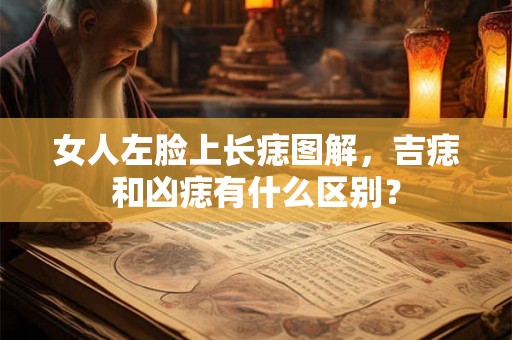 女人左脸上长痣图解，吉痣和凶痣有什么区别？