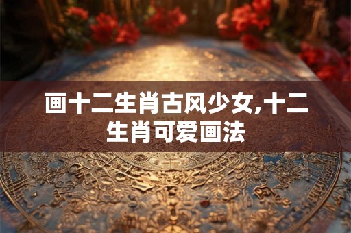 画十二生肖古风少女,十二生肖可爱画法