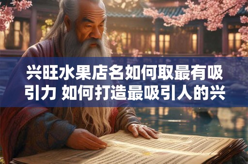 兴旺水果店名如何取最有吸引力 如何打造最吸引人的兴旺水果店名