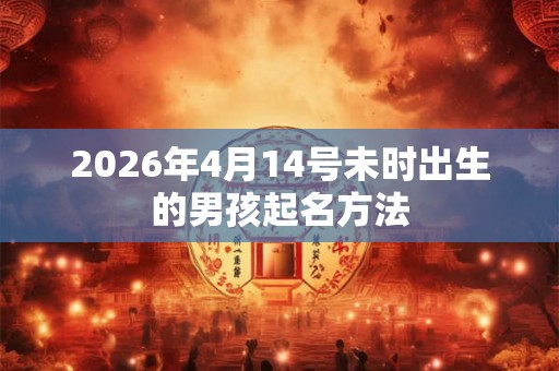2026年4月14号未时出生的男孩起名方法