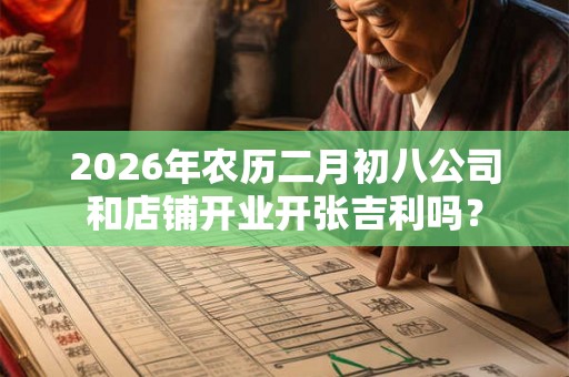 2026年农历二月初八公司和店铺开业开张吉利吗? 2026年农历二月初八公司和店铺开业开张吉利吗?