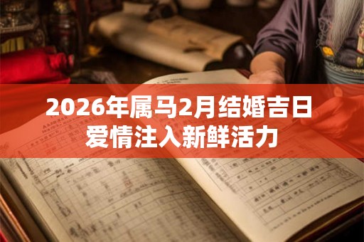 2026年属马2月结婚吉日 爱情注入新鲜活力