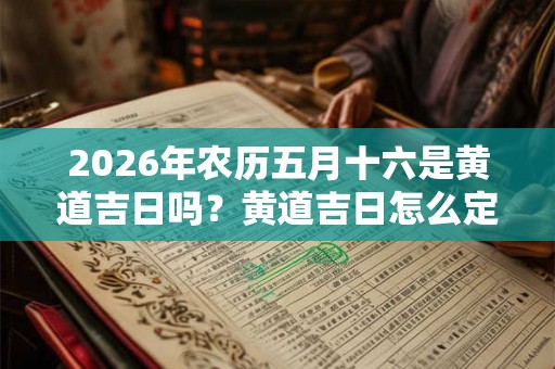 2026年农历五月十六是黄道吉日吗？黄道吉日怎么定义？