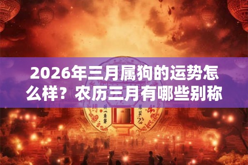 2026年三月属狗的运势怎么样？农历三月有哪些别称？