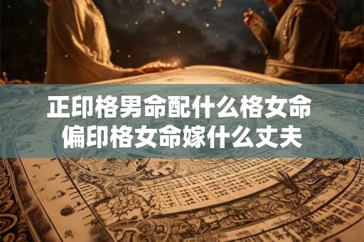 正印格男命配什么格女命 偏印格女命嫁什么丈夫