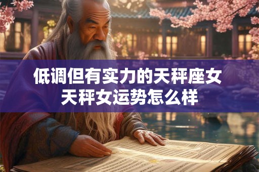 低调但有实力的天秤座女 天秤女运势怎么样