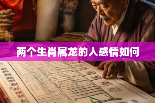 两个生肖属龙的人感情如何
