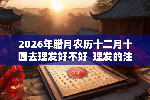 2026年腊月农历十二月十四去理发好不好  理发的注意事项