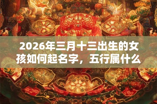 2026年三月十三出生的女孩如何起名字,五行属什么 2026年三月十三出生的女孩如何起名字,五行属什么