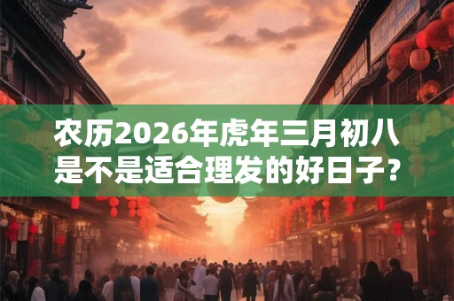 农历2026年虎年三月初八是不是适合理发的好日子？