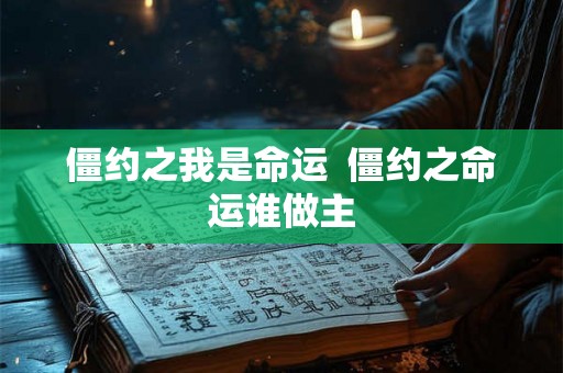 僵约之我是命运 僵约之命运谁做主 僵约之我是命运 僵约之命运谁做主