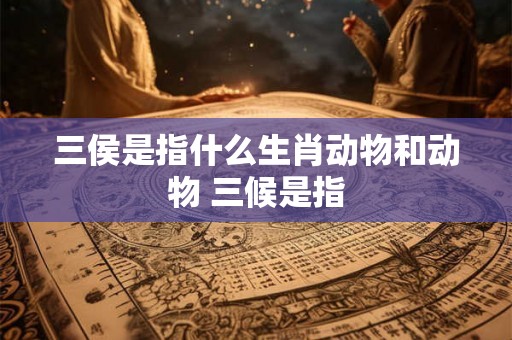 三侯是指什么生肖动物和动物 三候是指 三侯是指什么生肖动物和动物 三候是指