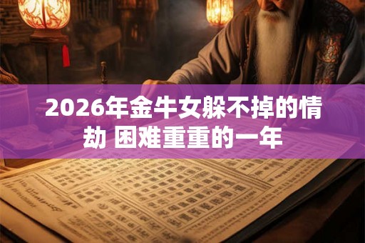 2026年金牛女躲不掉的情劫 困难重重的一年