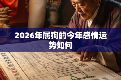 2026年属狗的今年感情运势如何