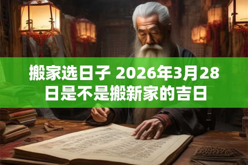 搬家选日子 2026年3月28日是不是搬新家的吉日 搬家选日子 2026年3月28日是不是搬新家的吉日