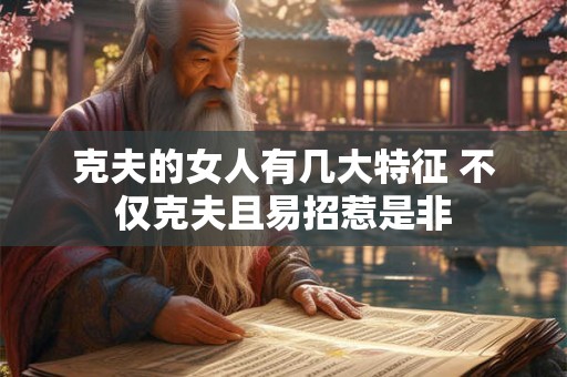 克夫的女人有几大特征 不仅克夫且易招惹是非