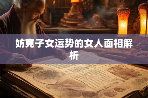 妨克子女运势的女人面相解析