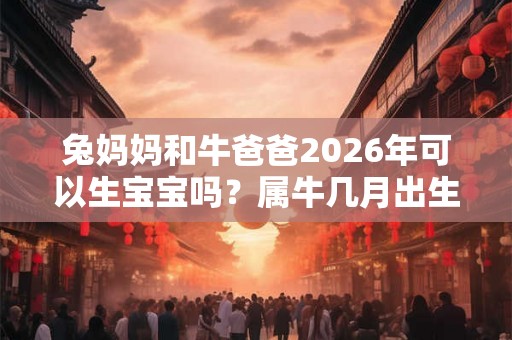 兔妈妈和牛爸爸2026年可以生宝宝吗？属牛几月出生命好？