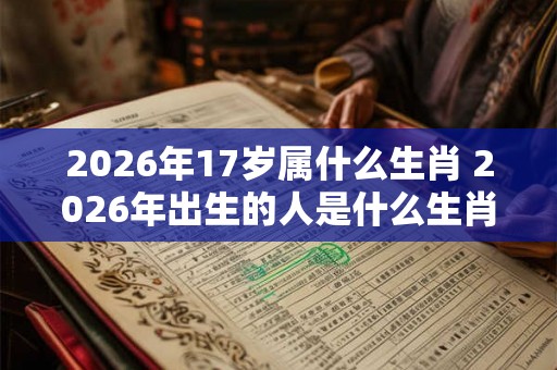 2026年17岁属什么生肖 2026年出生的人是什么生肖