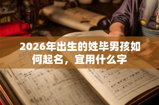 2026年出生的姓毕男孩如何起名，宜用什么字