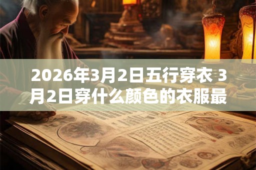 2026年3月2日五行穿衣 3月2日穿什么颜色的衣服最旺运 2026年3月2日五行穿衣 3月2日穿什么颜色的衣服最旺运