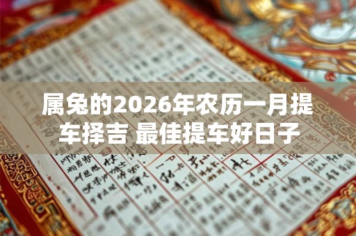 属兔的2026年农历一月提车择吉 最佳提车好日子