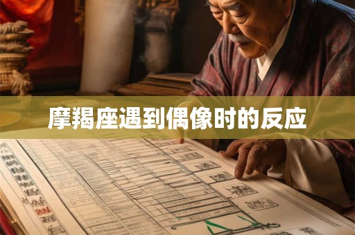 摩羯座遇到偶像时的反应 摩羯座遇到偶像时的反应