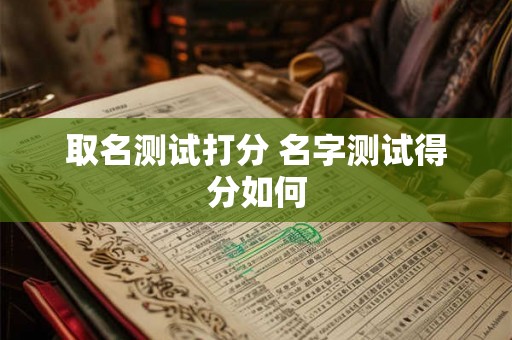 取名测试打分 名字测试得分如何 取名测试打分 名字测试得分如何