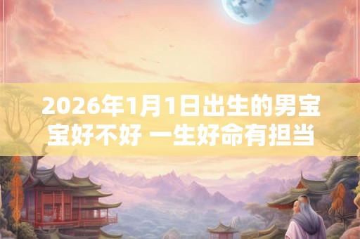 2026年1月1日出生的男宝宝好不好 一生好命有担当