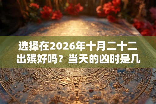 选择在2026年十月二十二出殡好吗？当天的凶时是几点？