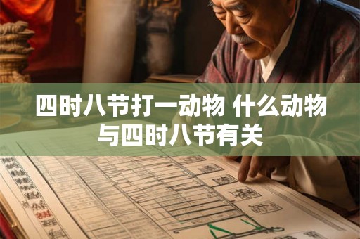 四时八节打一动物 什么动物与四时八节有关