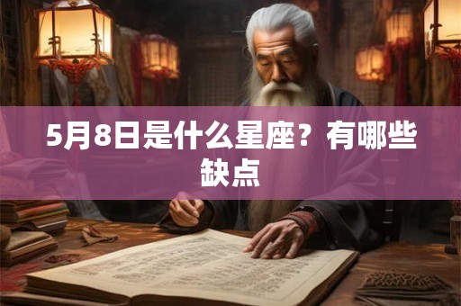 5月8日是什么星座？有哪些缺点