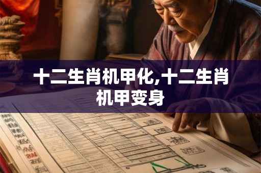 十二生肖机甲化,十二生肖机甲变身