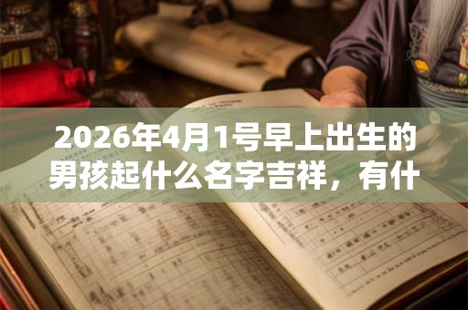 2026年4月1号早上出生的男孩起什么名字吉祥，有什么名字推荐？