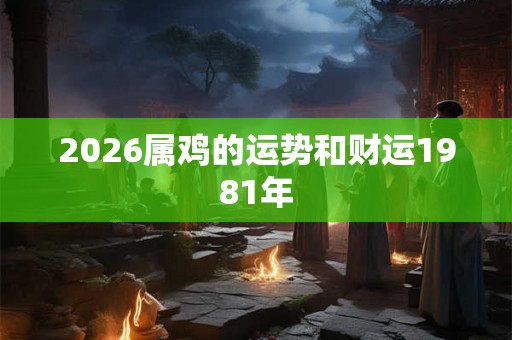 2026属鸡的运势和财运1981年
