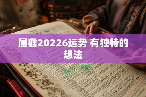 属猴20226运势 有独特的想法 属猴20226运势 有独特的想法