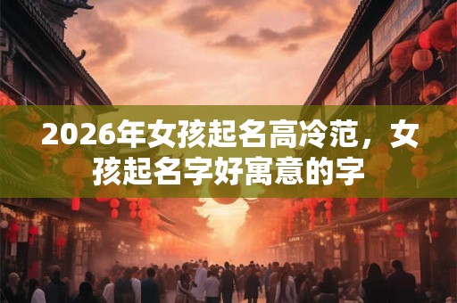 2026年女孩起名高冷范,女孩起名字好寓意的字 2026年女孩起名高冷范,女孩起名字好寓意的字