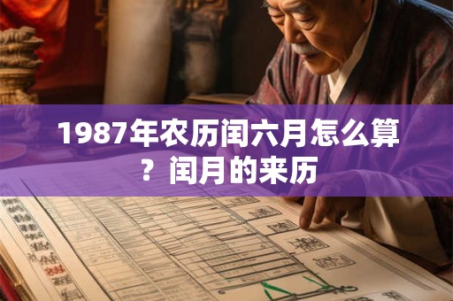 1987年农历闰六月怎么算？闰月的来历