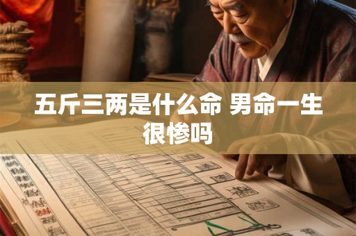 五斤三两是什么命 男命一生很惨吗 五斤三两是什么命 男命一生很惨吗