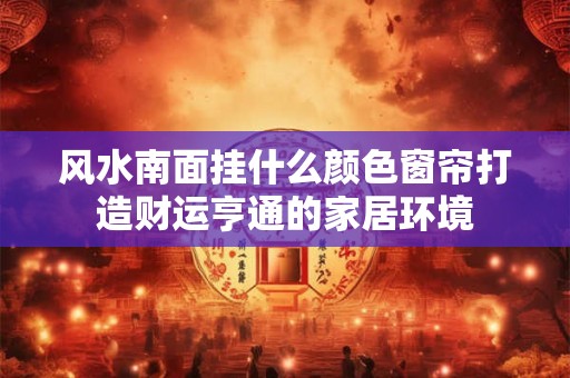 风水南面挂什么颜色窗帘打造财运亨通的家居环境